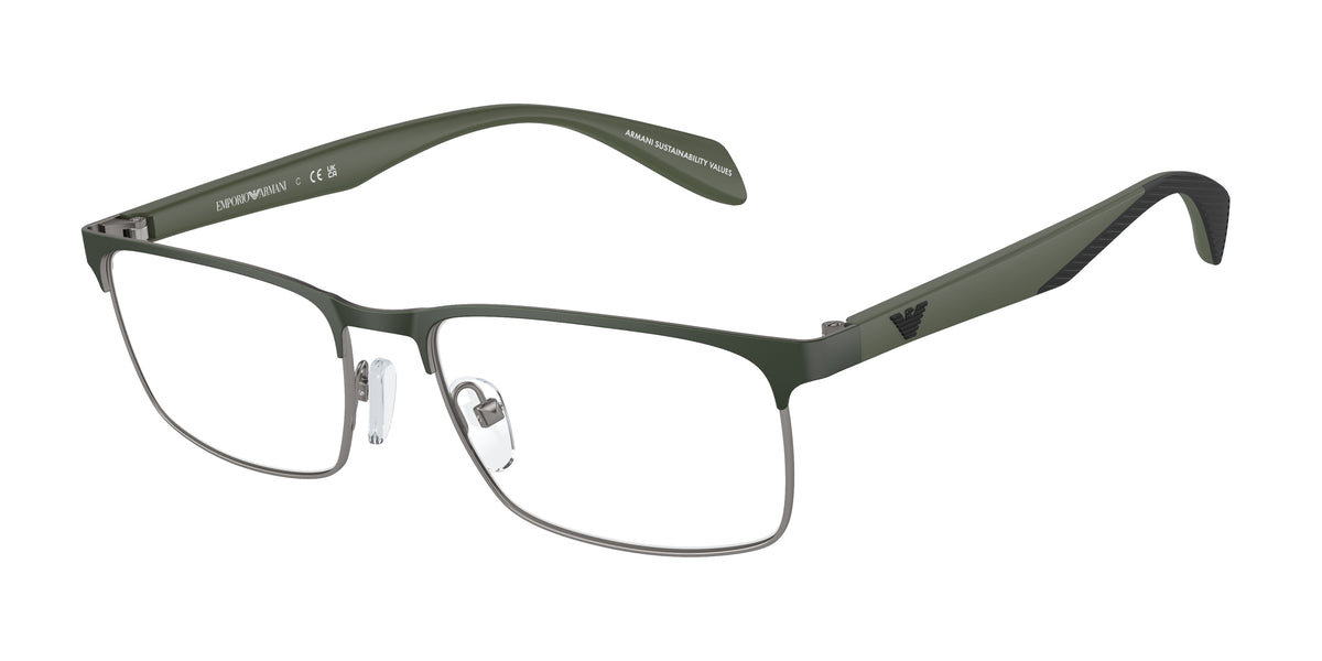 Emporio Armani EA1149 Matte Gunmetal/Green Eyeglasses