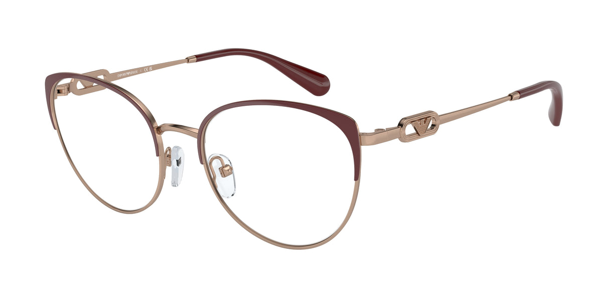 Emporio Armani EA1150 Shiny Rose Gold/Bordeaux Eyeglasses