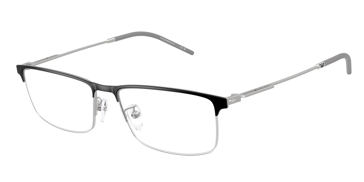 Emporio Armani EA1168D Matte Black/Silver Eyeglasses