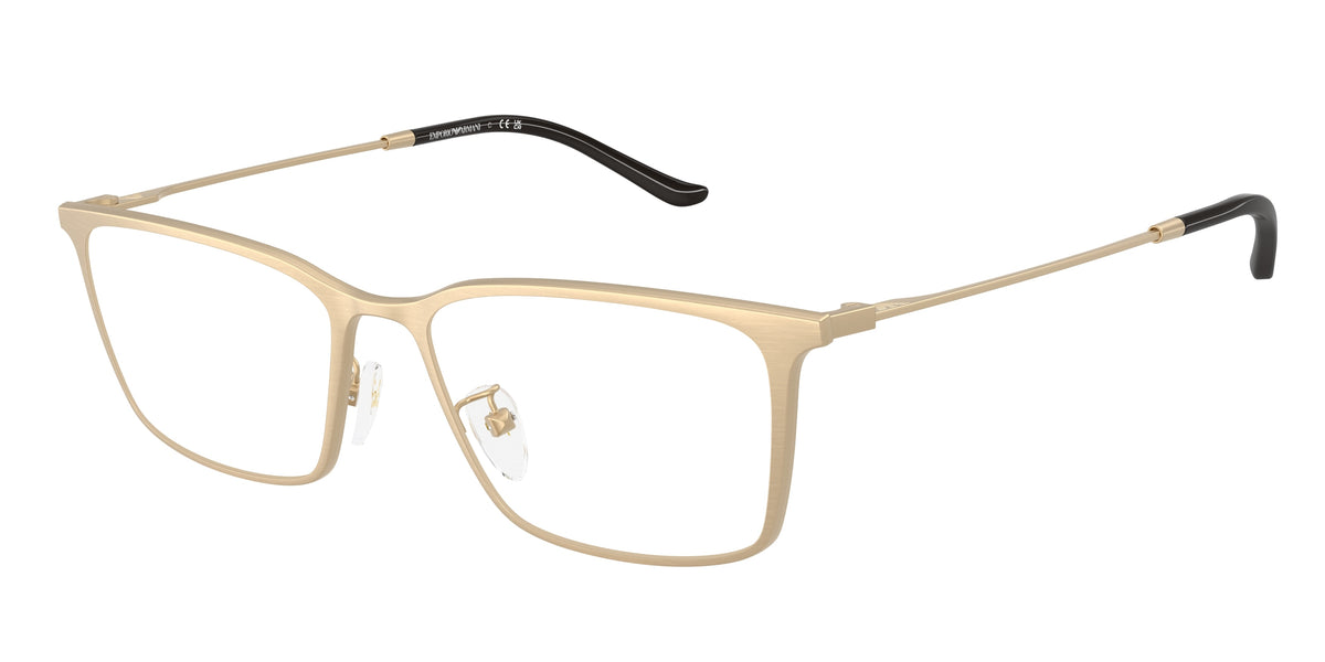 Emporio Armani EA1173D Matte Brushed Pale Gold Eyeglasses