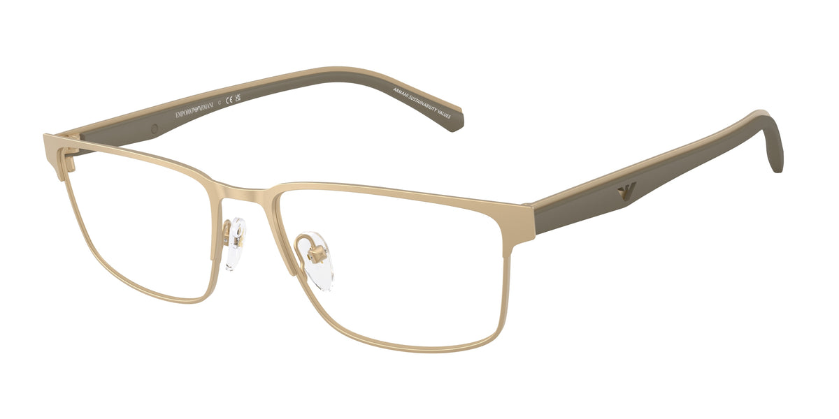 Emporio Armani EA1175 Matte Pale Gold Eyeglasses