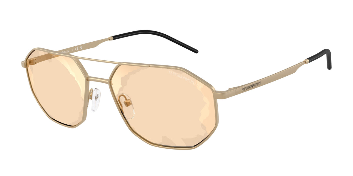 Emporio Armani EA2147 Matte Pale Gold Sunglasses