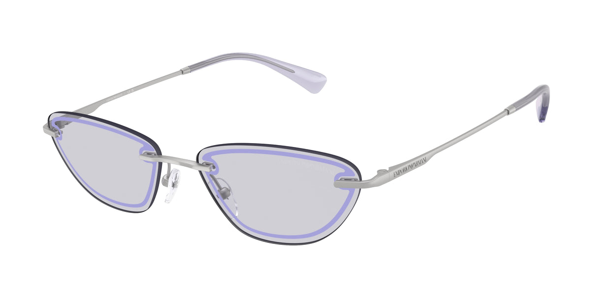 Emporio Armani EA2158 Matte Silver Sunglasses