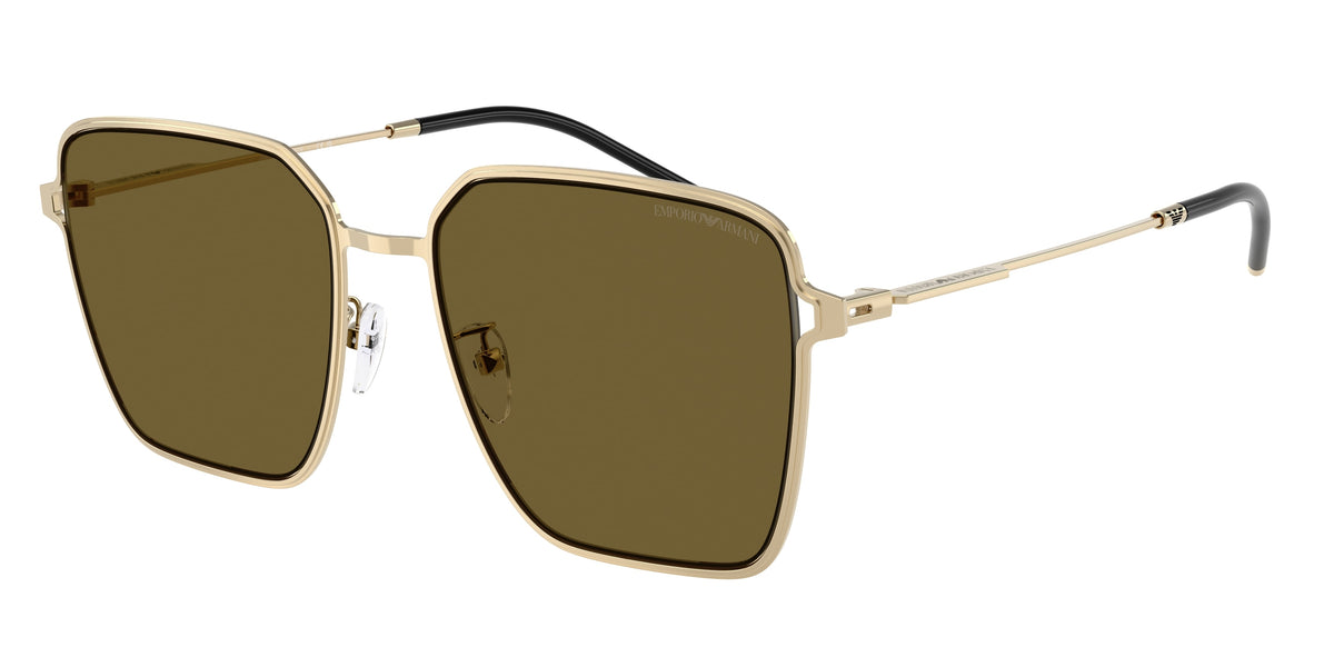 Emporio Armani EA2159D Shiny Pale Gold Sunglasses