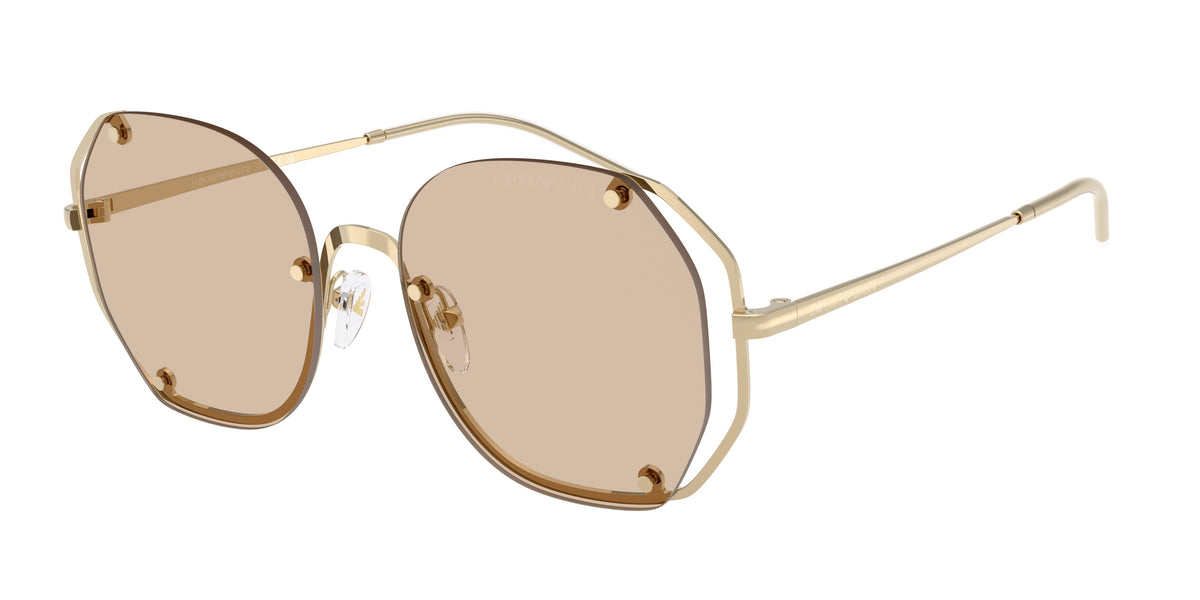 Emporio Armani EA2168 Shiny Pale Gold Sunglasses