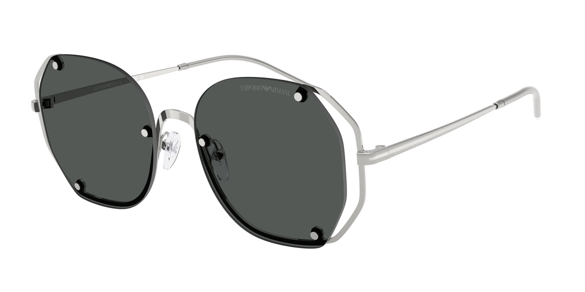 Emporio Armani EA2168 Shiny Silver Sunglasses