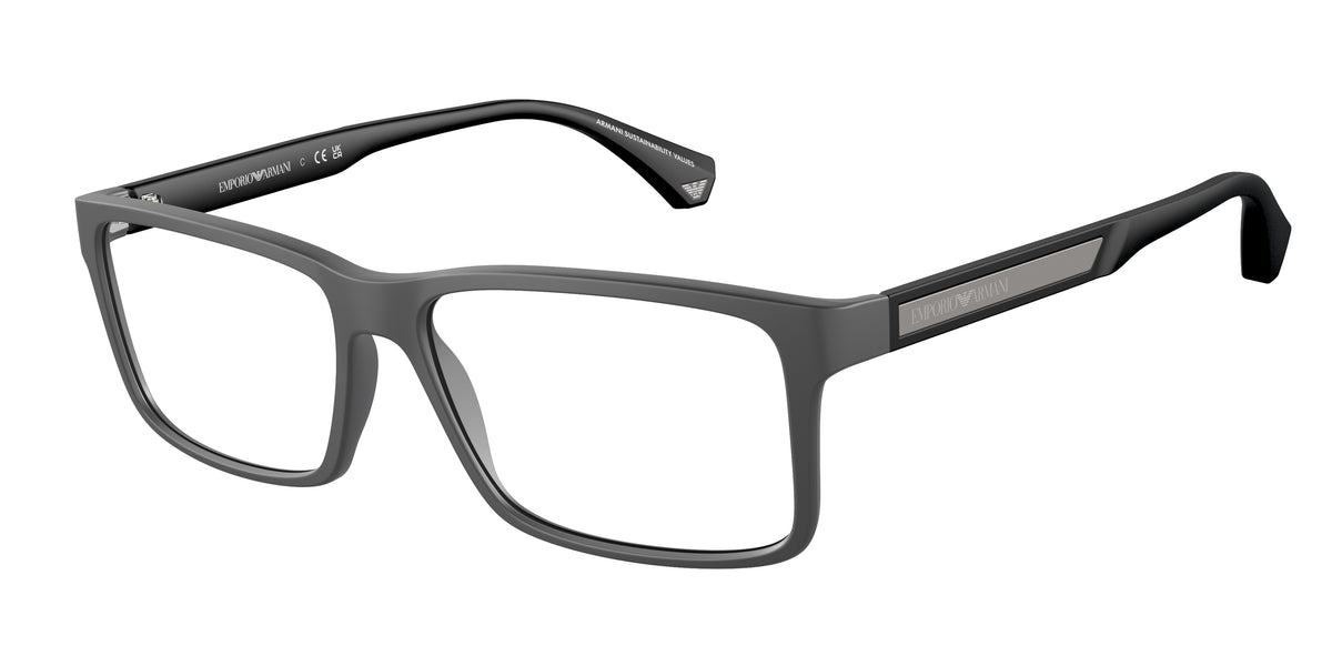 Emporio Armani EA3038 Matte Dark Grey Eyeglasses