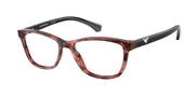 Emporio Armani EA3099 Shiny Striped Pink Eyeglasses