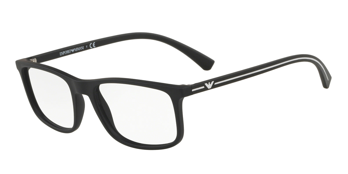 Emporio Armani EA3135F Rubber Black Eyeglasses