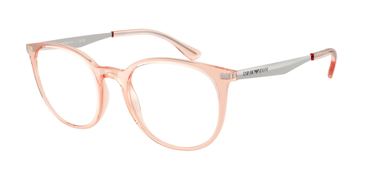 Emporio Armani EA3168 Shiny Transparent Pink Eyeglasses
