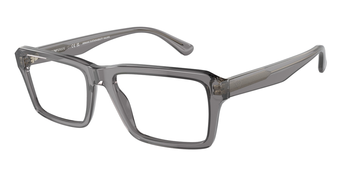 Emporio Armani EA3206 Shiny Transparent Grey Eyeglasses