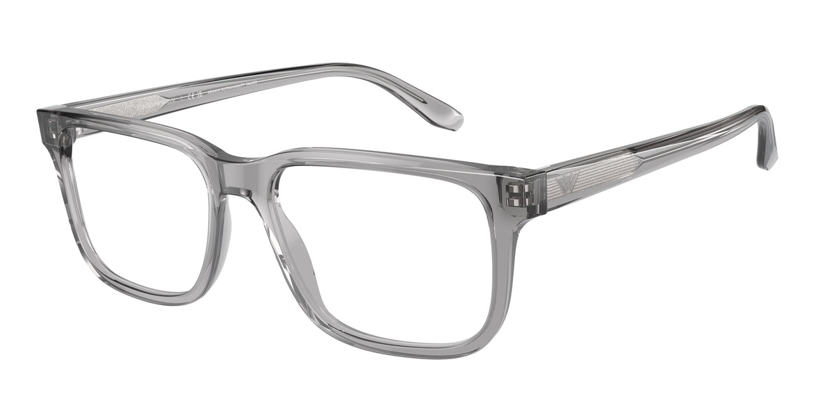 Emporio Armani EA3218 Shiny Transparent Grey Eyeglasses