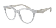 Emporio Armani EA3236 Shiny Striped Grey Eyeglasses