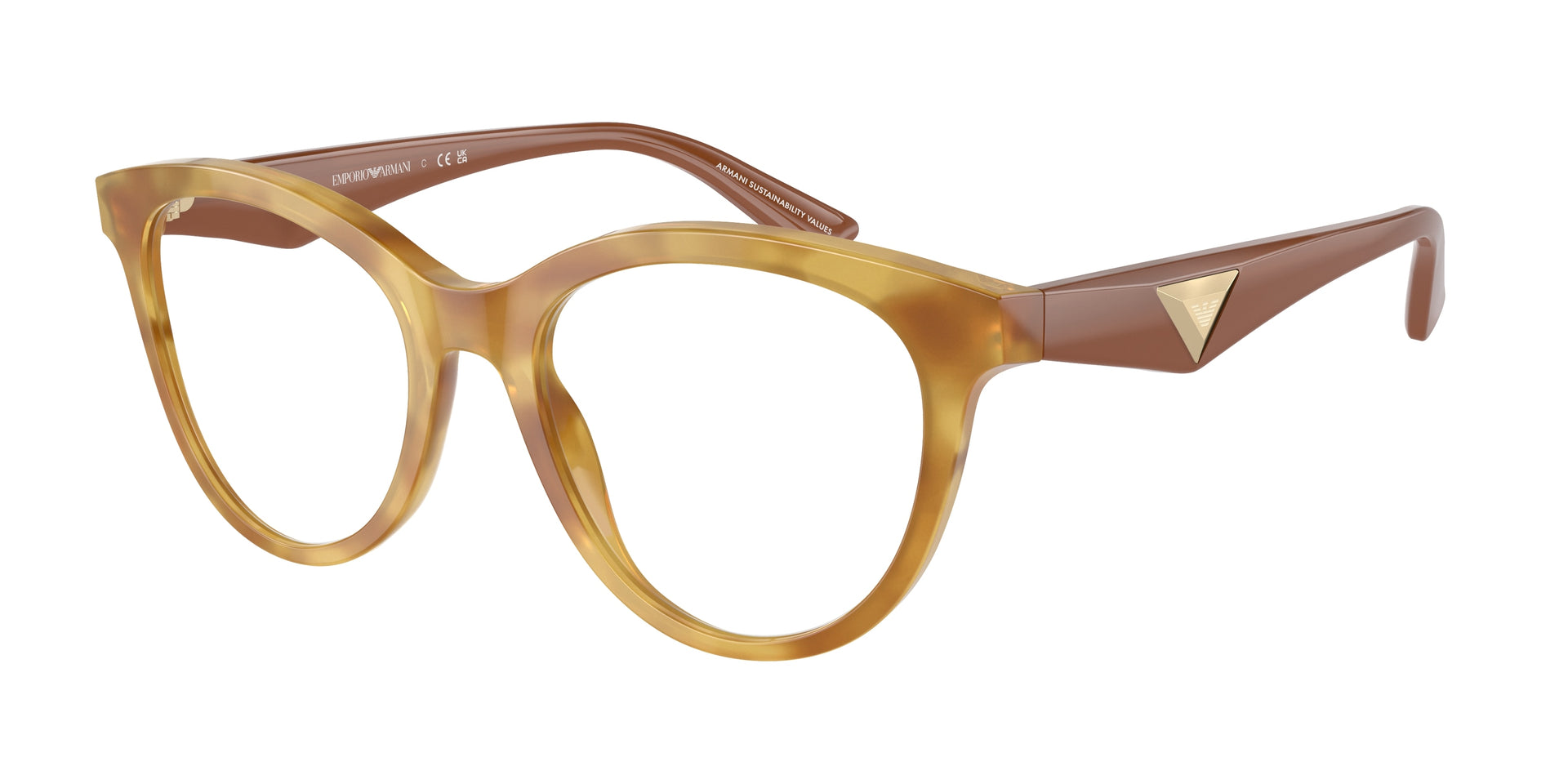 Emporio Armani EA3236 Shiny Light Havana Eyeglasses