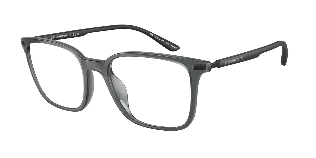 Emporio Armani EA3242U Shiny Transparent Black Eyeglasses