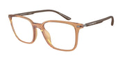 Emporio Armani EA3242U Shiny Transparent Brown Eyeglasses