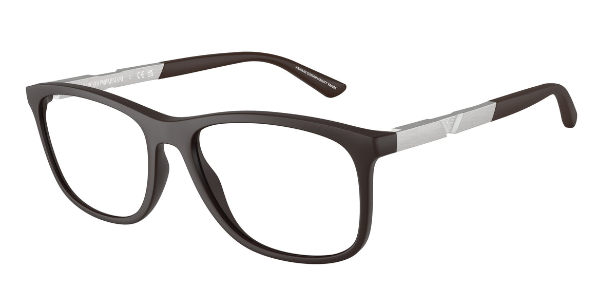 Emporio Armani EA3247 Matte Dark Brown Eyeglasses