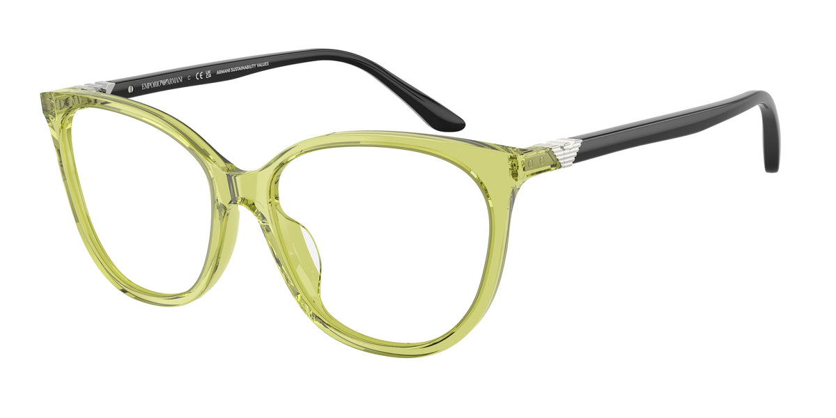 Emporio Armani EA3249U Shiny Transparent Green Eyeglasses