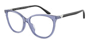 Emporio Armani EA3249U Shiny Transparent Blue Eyeglasses