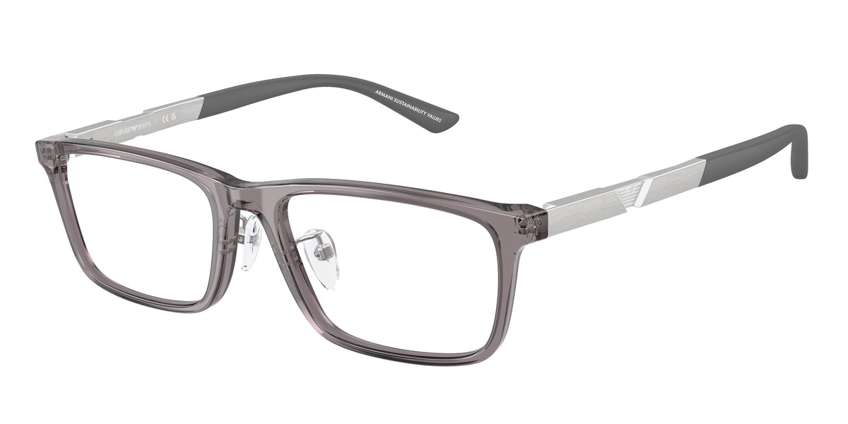 Emporio Armani EA3251D Shiny Transparent Grey Eyeglasses