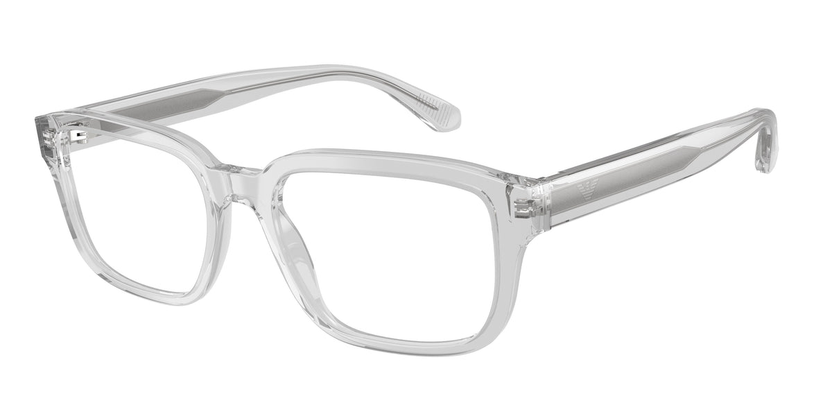 Emporio Armani EA3255F Shiny Transparent Crystal Eyeglasses