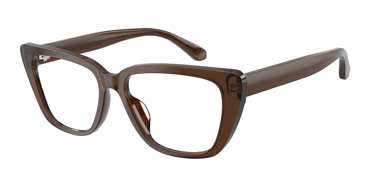 Emporio Armani EA3256U Shiny Transparent Brown Eyeglasses