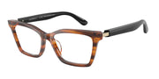Emporio Armani EA3261U Shiny Striped Yellow Eyeglasses