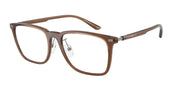 Emporio Armani EA3263D Shiny Transparent Brown Eyeglasses