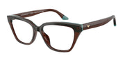 Emporio Armani EA3270U Transparent Brown/Teal Eyeglasses