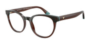 Emporio Armani EA3274 Transparent Brown/Teal Eyeglasses