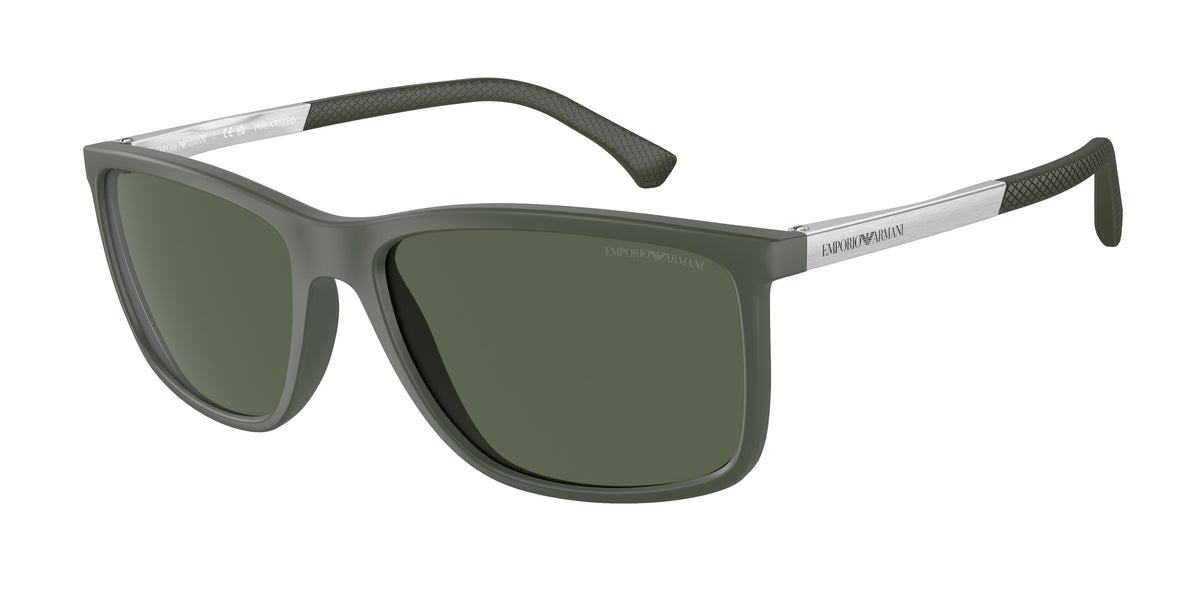 Emporio Armani EA4058 Matte Green Sunglasses