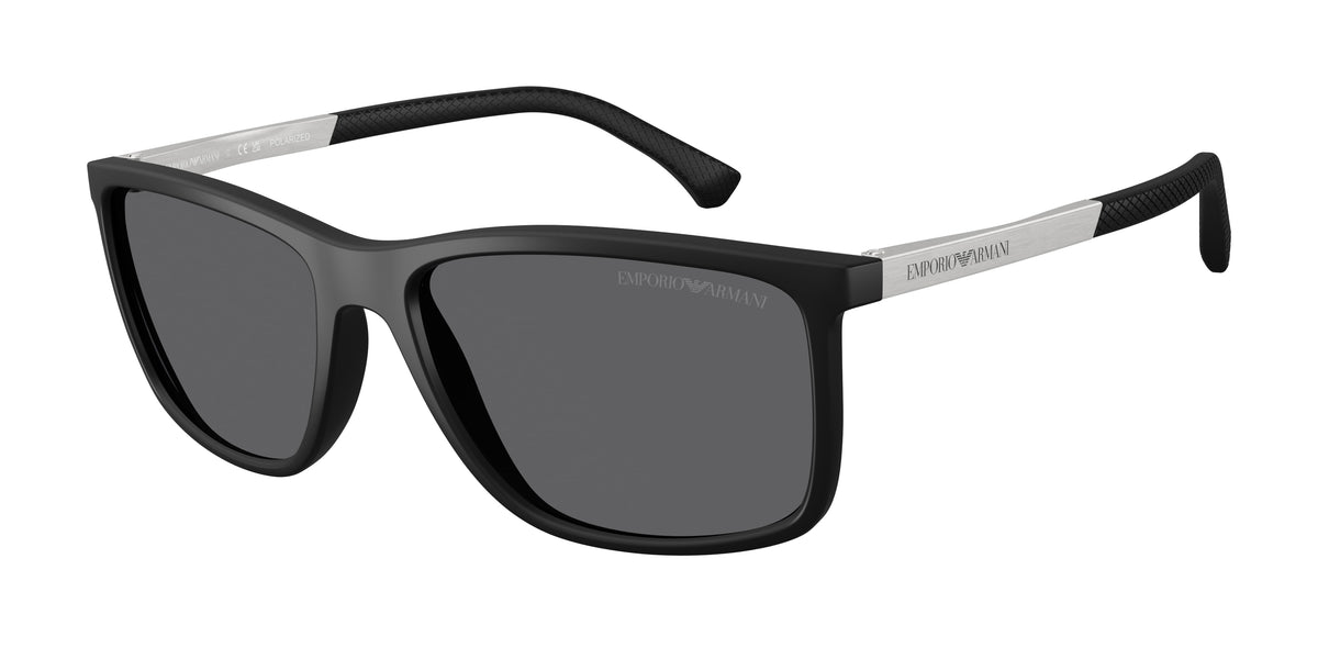 Emporio Armani EA4058 Rubber Black Sunglasses