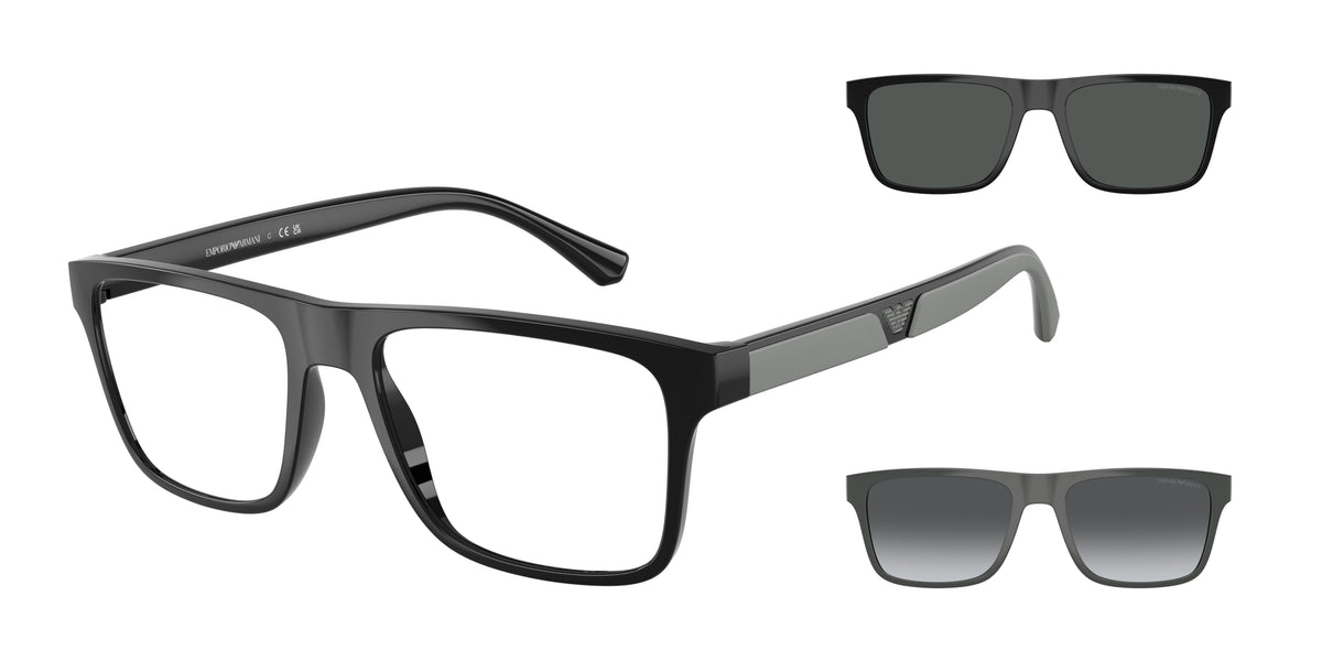 Emporio Armani EA4115F Shiny Black Sunglasses