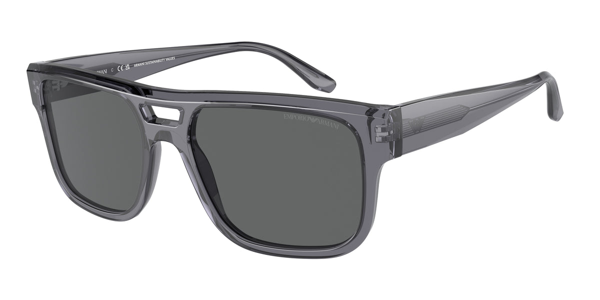 Emporio Armani EA4197 Transparent Grey Sunglasses