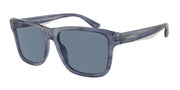Emporio Armani EA4208 Shiny Blue/Top Smoke Sunglasses