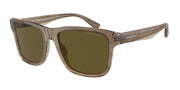 Emporio Armani EA4208 Shiny Green/Top Brown Sunglasses