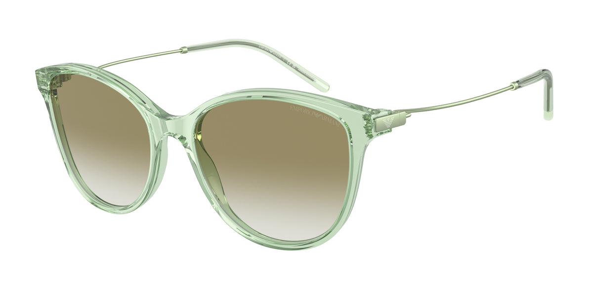 Emporio Armani EA4220 Shiny Transparent Green Sunglasses