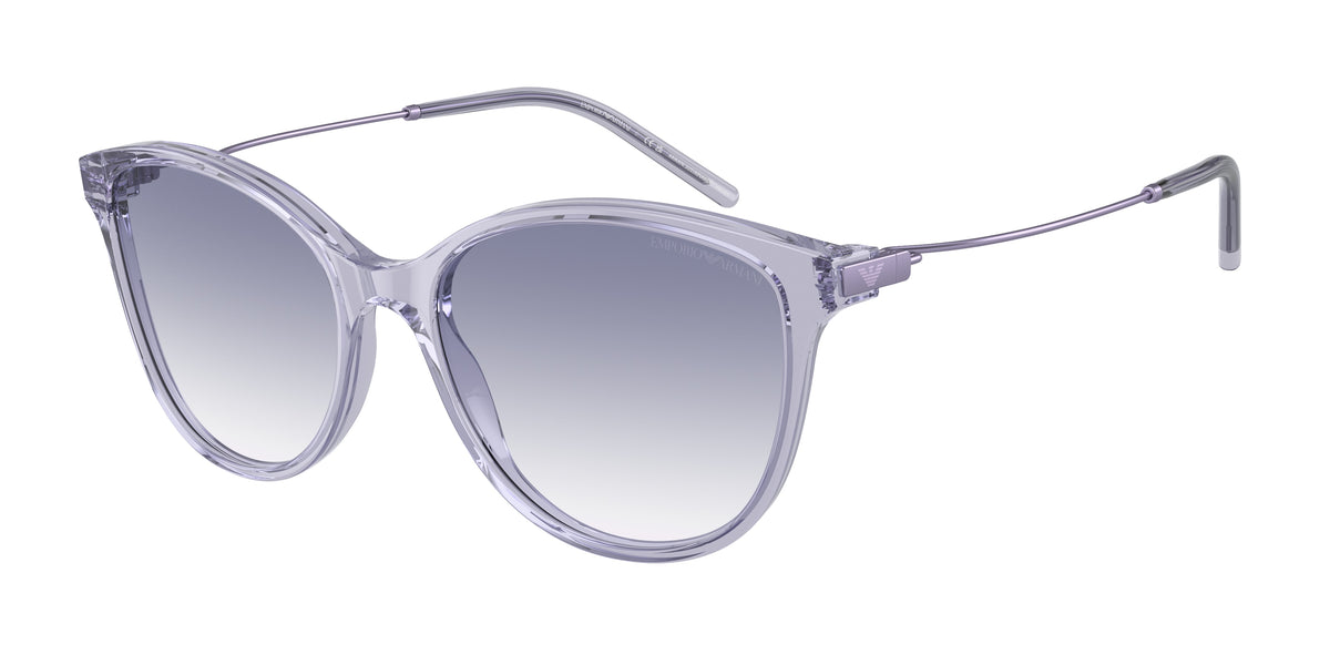 Emporio Armani EA4220 Shiny Transparent Lilac Sunglasses