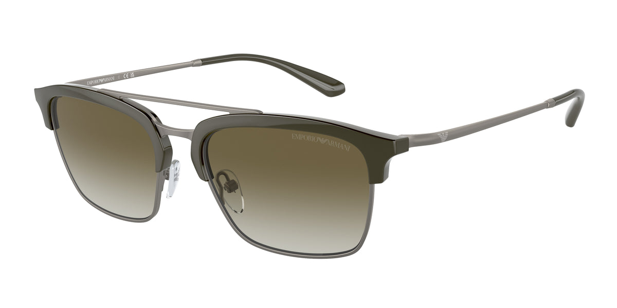 Emporio Armani EA4228 Shiny Green/Matte Gunmetal Sunglasses