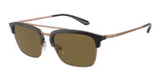 Emporio Armani EA4228 Shiny Brown/Matte Pink Gold Sunglasses