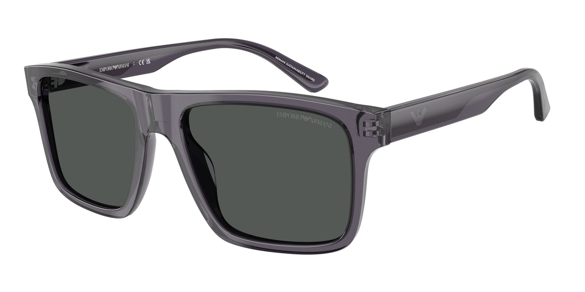 Emporio Armani EA4232F Transparent Dark Grey Sunglasses