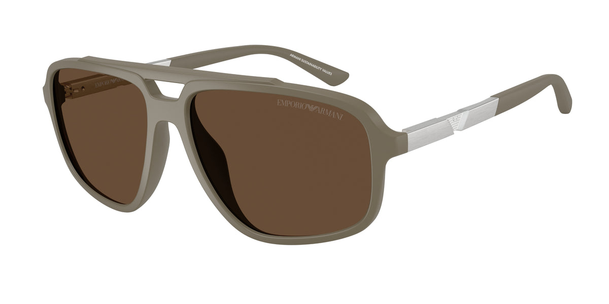 Emporio Armani EA4236U Matte Beige Sunglasses