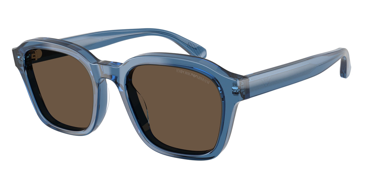 Emporio Armani EA4245U Shiny Transparent Blue Sunglasses