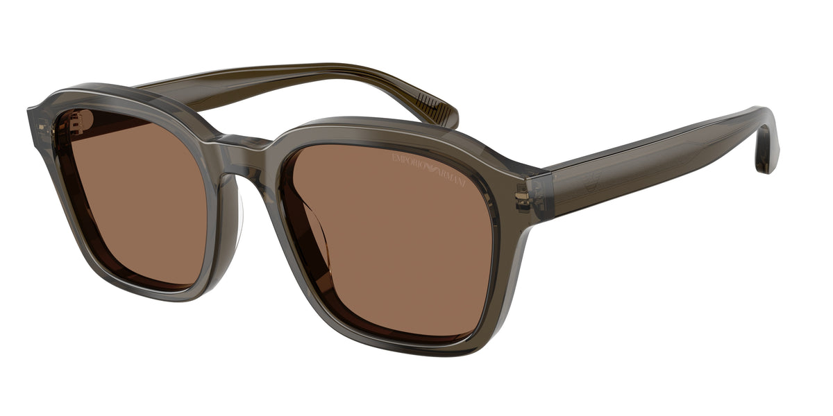 Emporio Armani EA4245U Shiny Transparent Grey Sunglasses