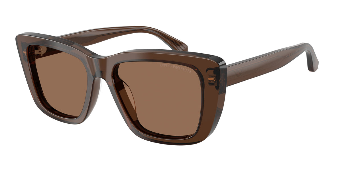 Emporio Armani EA4246U Shiny Transparent Brown Sunglasses