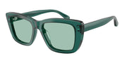 Emporio Armani EA4246U Shiny Transparent Green Sunglasses