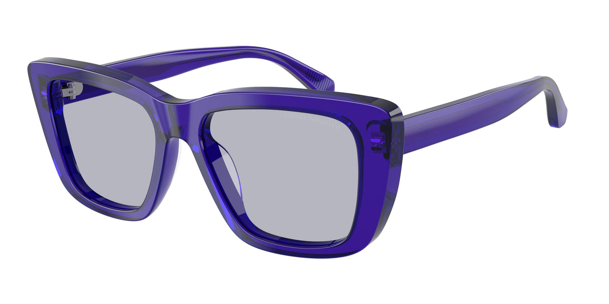 Emporio Armani EA4246U Shiny Transparent Purple Sunglasses