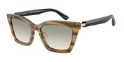 Emporio Armani EA4250U Shiny Striped Green Sunglasses