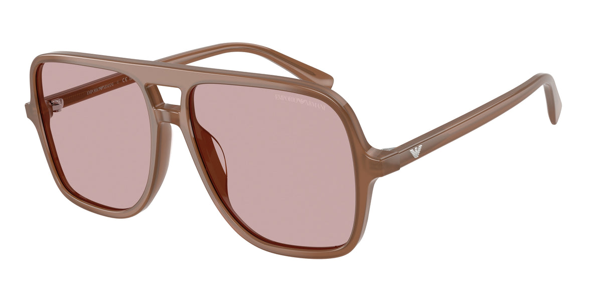 Emporio Armani EA4252U Shiny Opaline Light Brown Sunglasses