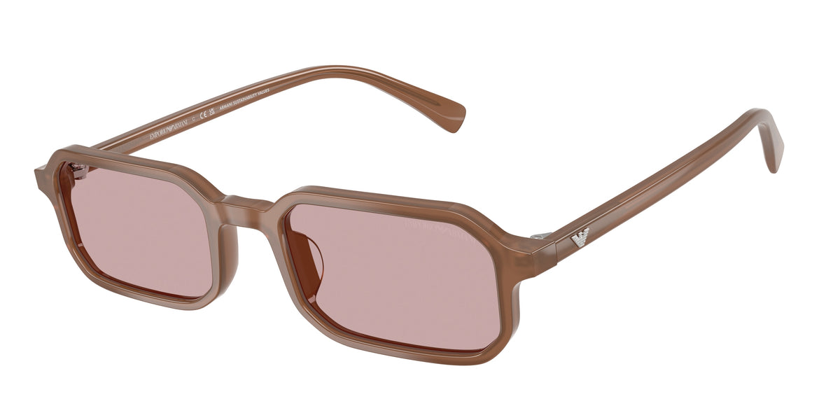 Emporio Armani EA4253U Shiny Opaline Light Brown Sunglasses